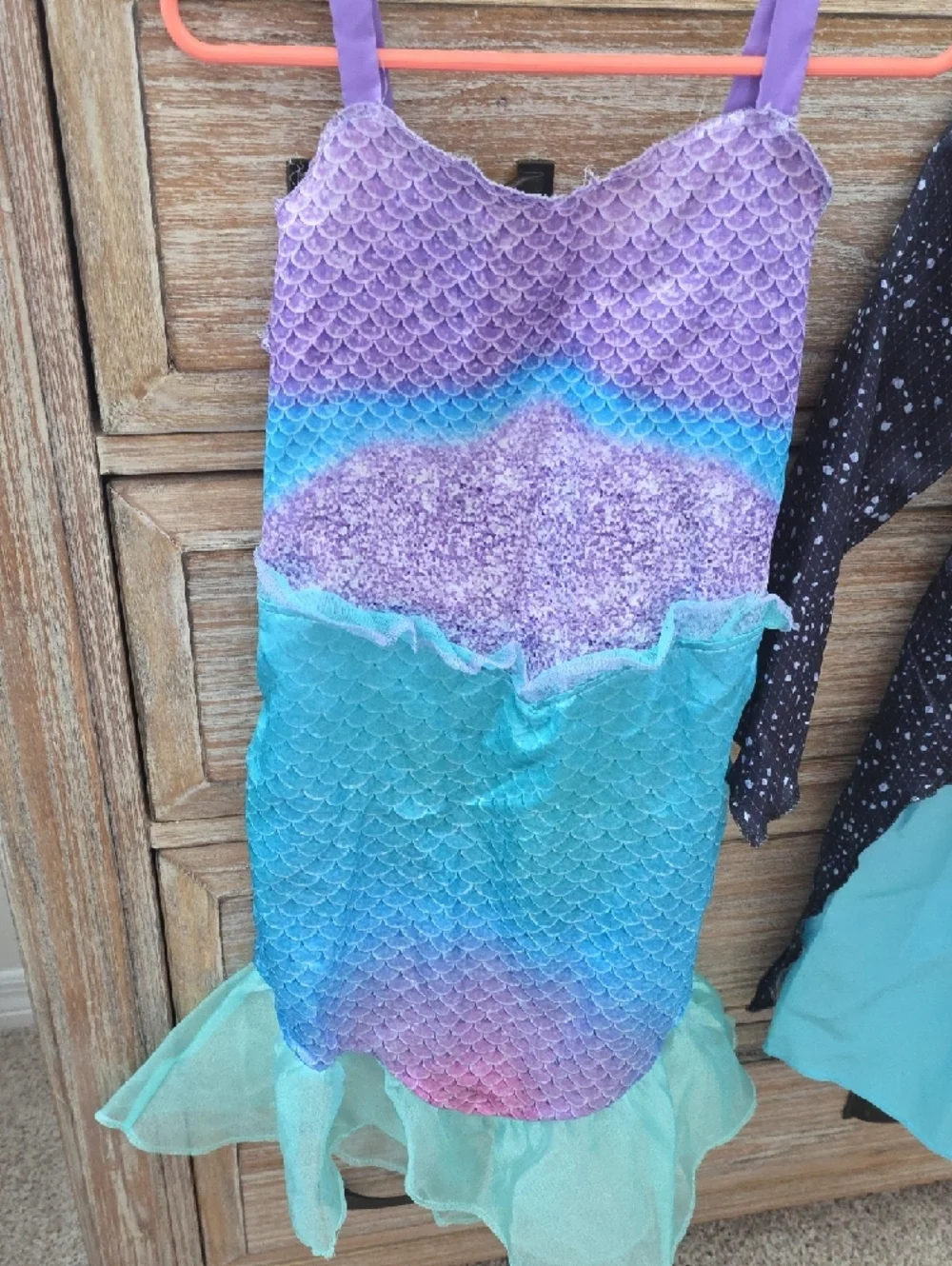 Girls Ariel And Ursula Dress Up Play Costumes - Picture 4 of 9